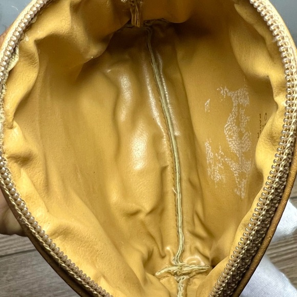 Celine Tan and Cream Cosmetic Bag with Monogram Pattern - Picture 7 of 8